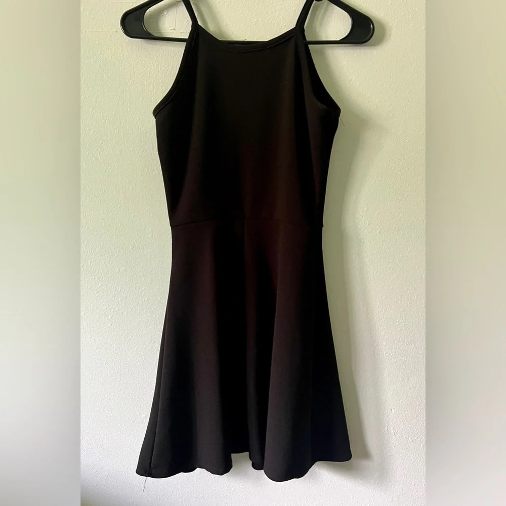 Olivia Rae Halter Fit & Flare Black Dress - Small - Picture 3 of 3